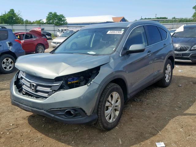 JHLRM4H74CC020813 - 2012 HONDA CR-V EXL GRAY photo 2