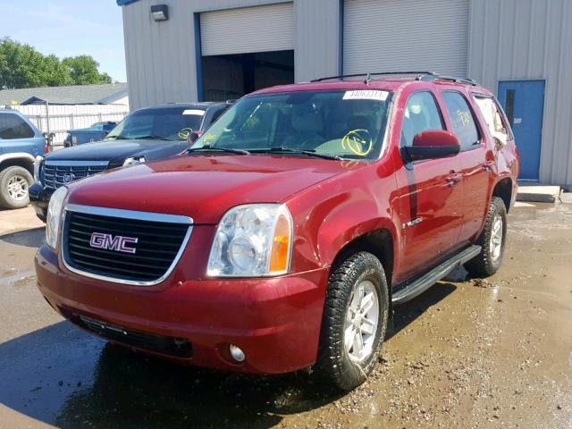 1GKFK23049J114770 - 2009 GMC YUKON SLE RED photo 2