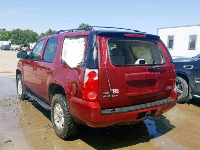 1GKFK23049J114770 - 2009 GMC YUKON SLE RED photo 3