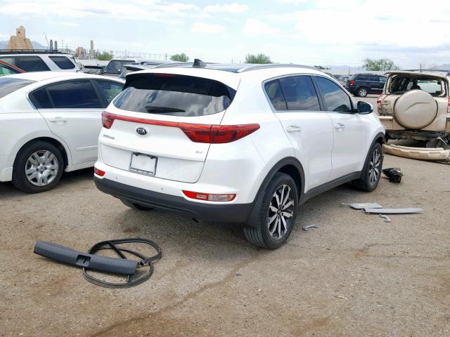 KNDPN3AC8H7177411 - 2017 KIA SPORTAGE E WHITE photo 4