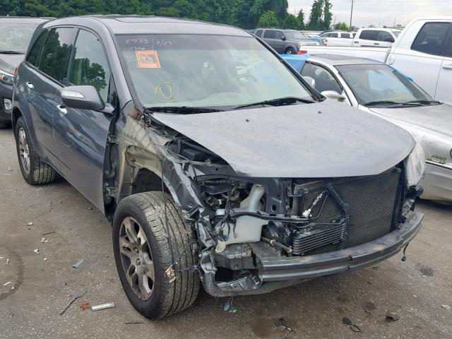 2HNYD28238H517027 - 2008 ACURA MDX GRAY photo 1