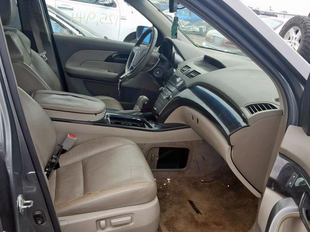 2HNYD28238H517027 - 2008 ACURA MDX GRAY photo 5