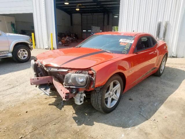 2G1FA1ED0B9214366 - 2011 CHEVROLET CAMARO LS ORANGE photo 2