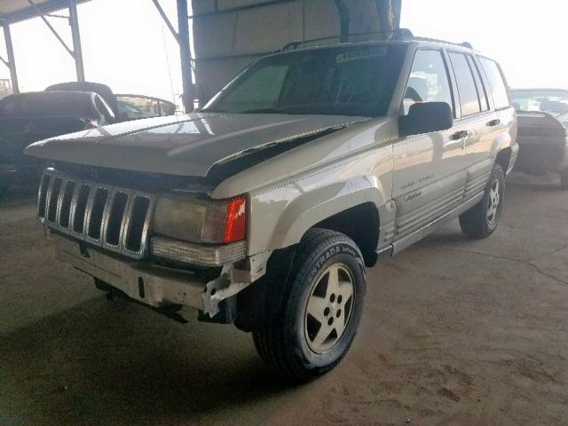 1J4GZ58S6WC279236 - 1998 JEEP GRAND CHER WHITE photo 2