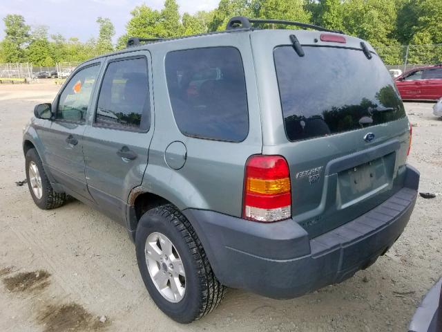1FMCU93ZX5KD15282 - 2005 FORD ESCAPE XLT GREEN photo 3