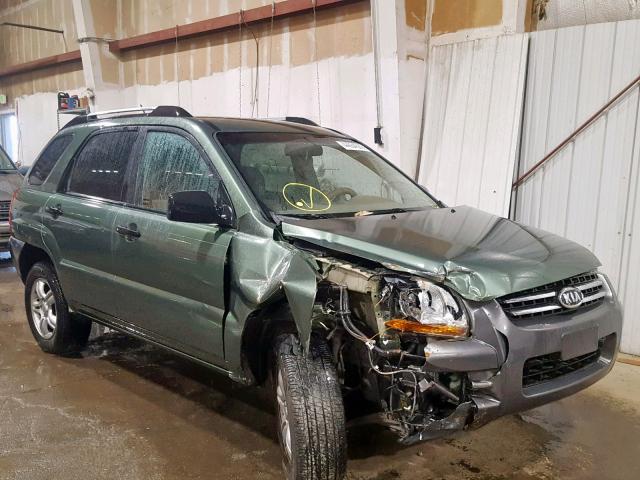 KNDJF723777313132 - 2007 KIA SPORTAGE E GREEN photo 1