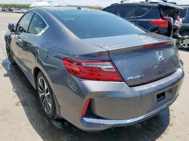 1HGCT1B69HA000341 - 2017 HONDA ACCORD EXL GRAY photo 3