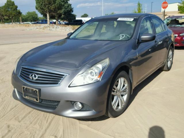 JN1CV6AR1AM457248 - 2010 INFINITI G37 GRAY photo 2