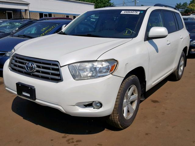 5TDJK3EHXAS038316 - 2010 TOYOTA HIGHLANDER WHITE photo 2