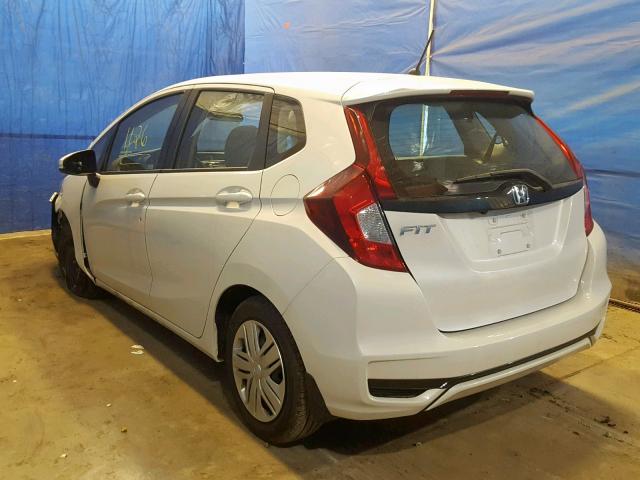 3HGGK5H49KM726518 - 2019 HONDA FIT LX WHITE photo 3