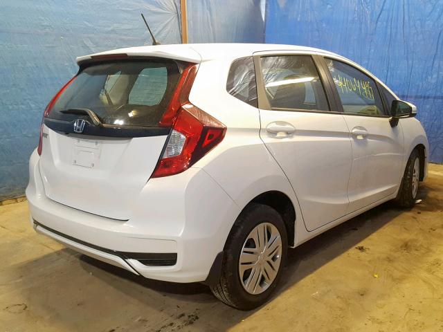 3HGGK5H49KM726518 - 2019 HONDA FIT LX WHITE photo 4