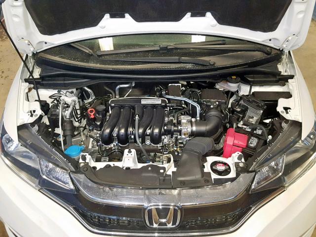 3HGGK5H49KM726518 - 2019 HONDA FIT LX WHITE photo 7