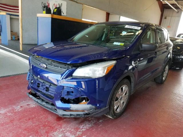 1FMCU0F75EUA98833 - 2014 FORD ESCAPE S BLUE photo 2