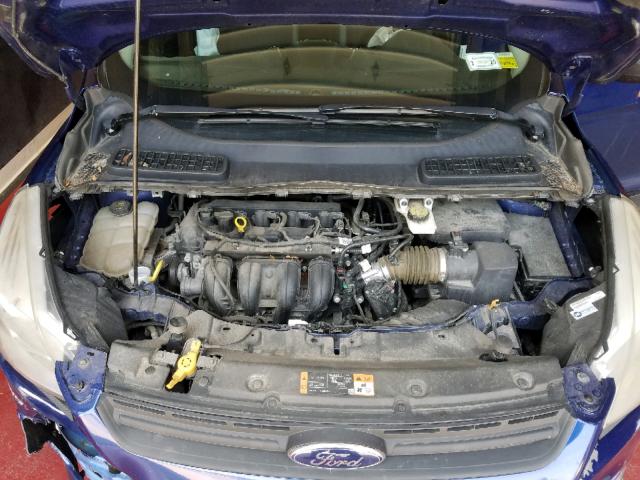 1FMCU0F75EUA98833 - 2014 FORD ESCAPE S BLUE photo 7