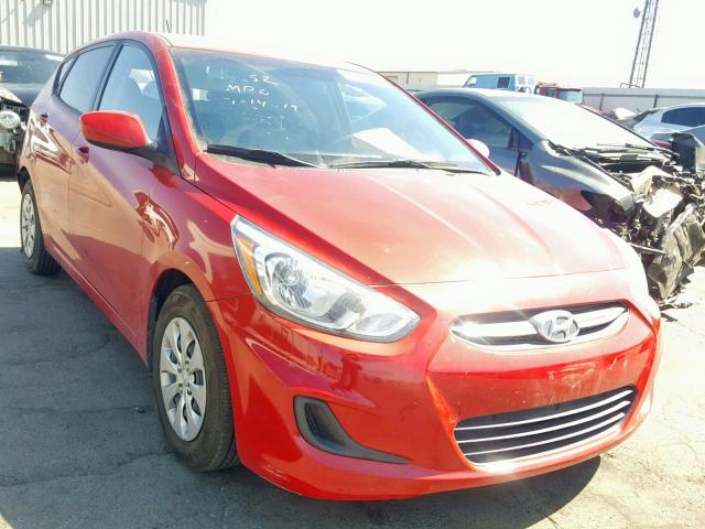 KMHCT5AE6GU279870 - 2016 HYUNDAI ACCENT SE RED photo 1