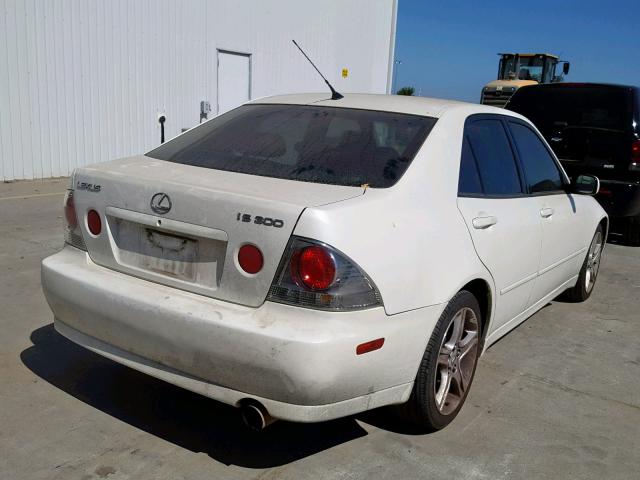 JTHBD182310032269 - 2001 LEXUS IS 300 WHITE photo 4