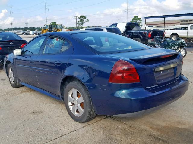 2G2WP522851352289 - 2005 PONTIAC GRAND PRIX BLUE photo 3