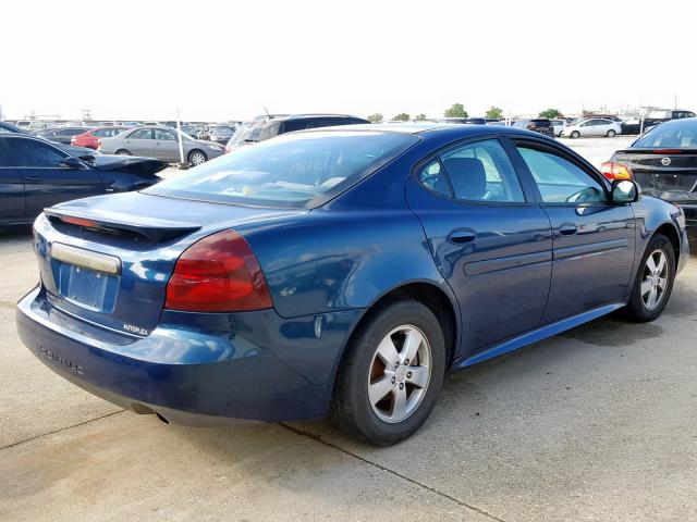 2G2WP522851352289 - 2005 PONTIAC GRAND PRIX BLUE photo 4