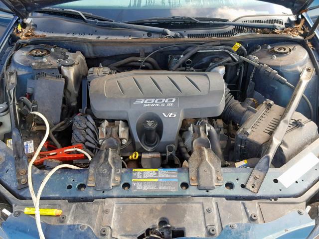 2G2WP522851352289 - 2005 PONTIAC GRAND PRIX BLUE photo 7