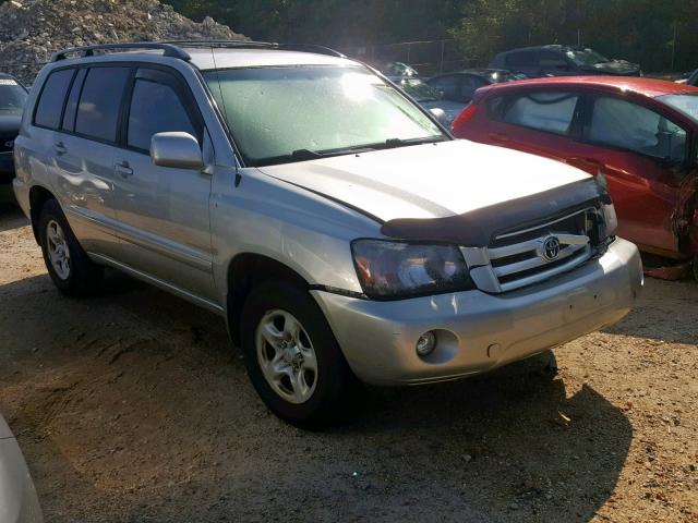 JTEHD21A250038066 - 2005 TOYOTA HIGHLANDER GRAY photo 1