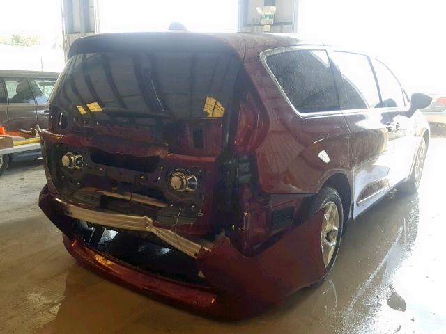 2C4RC1GG6JR108315 - 2018 CHRYSLER PACIFICA L MAROON photo 4