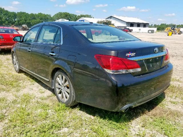 4T1BK3DBXBU406293 - 2011 TOYOTA AVALON BAS BLACK photo 3