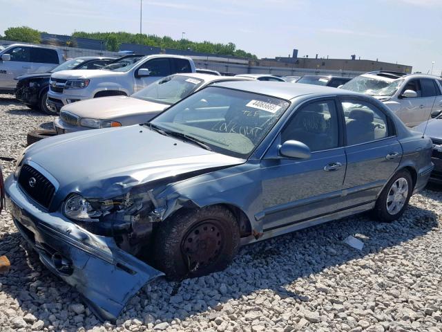 KMHWF25H45A117032 - 2005 HYUNDAI SONATA GL BLUE photo 2