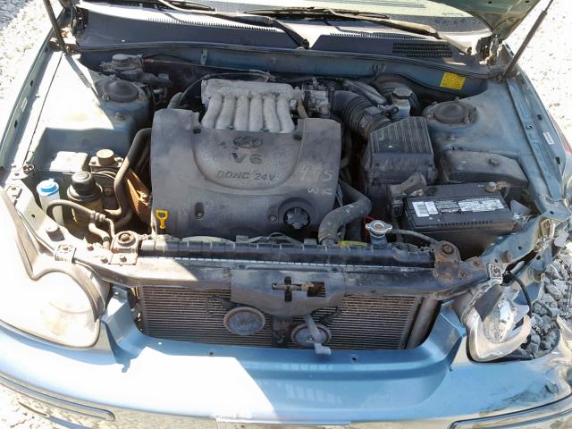 KMHWF25H45A117032 - 2005 HYUNDAI SONATA GL BLUE photo 7