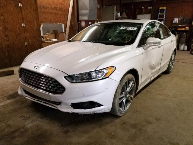 3FA6P0D90GR253477 - 2016 FORD FUSION TIT WHITE photo 2