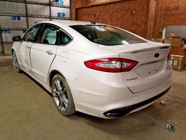 3FA6P0D90GR253477 - 2016 FORD FUSION TIT WHITE photo 3