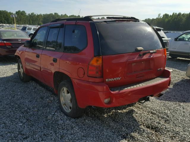 1GKDS13S322209288 - 2002 GMC ENVOY RED photo 3