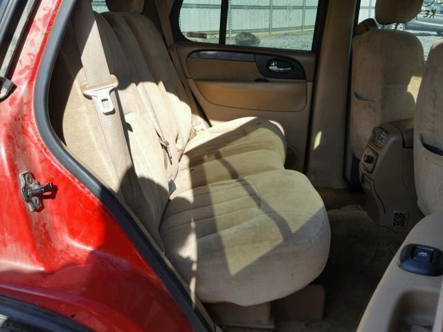 1GKDS13S322209288 - 2002 GMC ENVOY RED photo 6