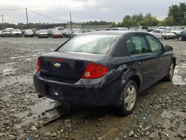 1G1AT58H297233734 - 2009 CHEVROLET COBALT LT BLACK photo 4