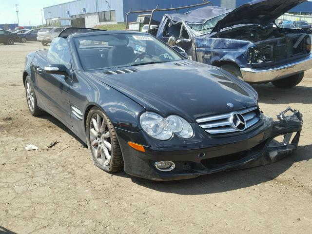 WDBSK71F47F121845 - 2007 MERCEDES-BENZ SL 550 BLACK photo 1