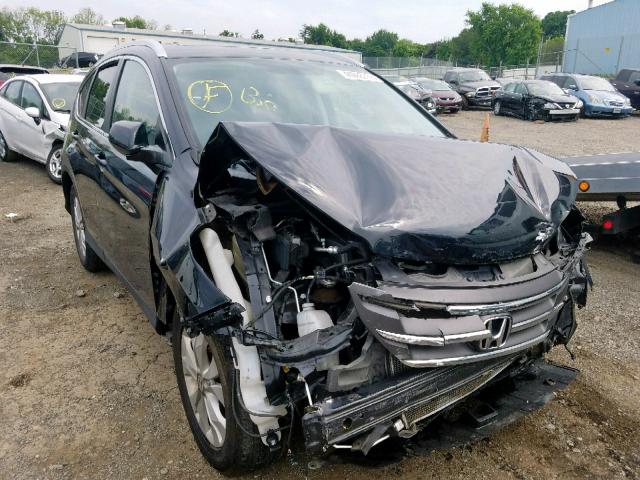 2HKRM4H7XEH666166 - 2014 HONDA CR-V EXL BLACK photo 1