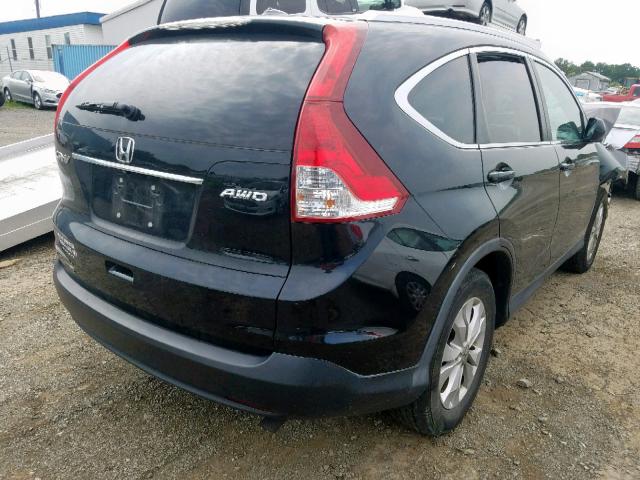 2HKRM4H7XEH666166 - 2014 HONDA CR-V EXL BLACK photo 4