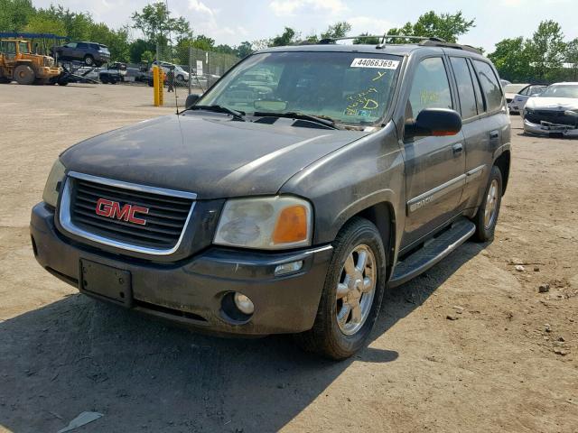 1GKDT13S542337807 - 2004 GMC ENVOY CHARCOAL photo 2