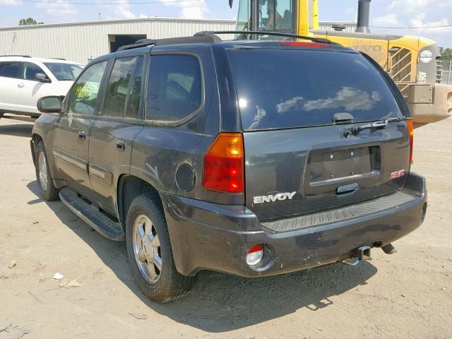 1GKDT13S542337807 - 2004 GMC ENVOY CHARCOAL photo 3