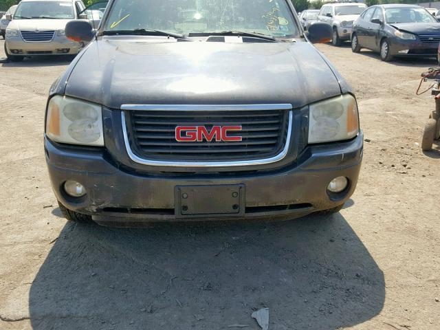 1GKDT13S542337807 - 2004 GMC ENVOY CHARCOAL photo 9