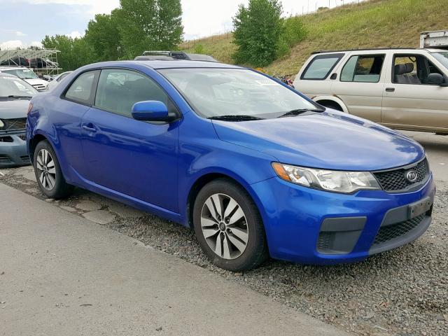 KNAFU6A26D5657196 - 2013 KIA FORTE EX BLUE photo 1