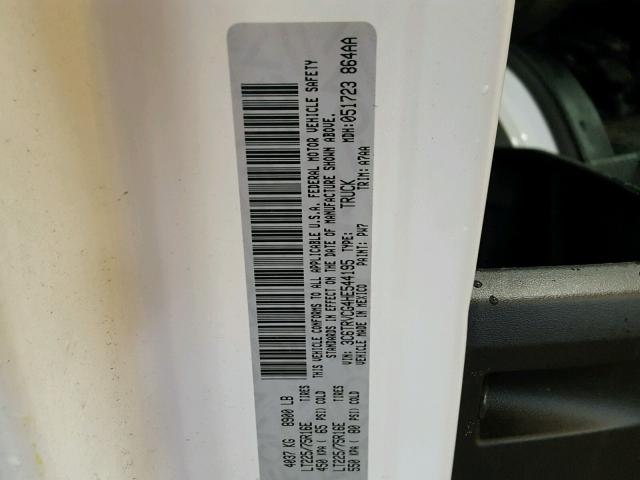 3C6TRVCG4HE544195 - 2017 RAM PROMASTER 黄色 照片 10