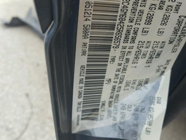 2C4GM68425R656579 - 2005 CHRYSLER PACIFICA T BLUE photo 10