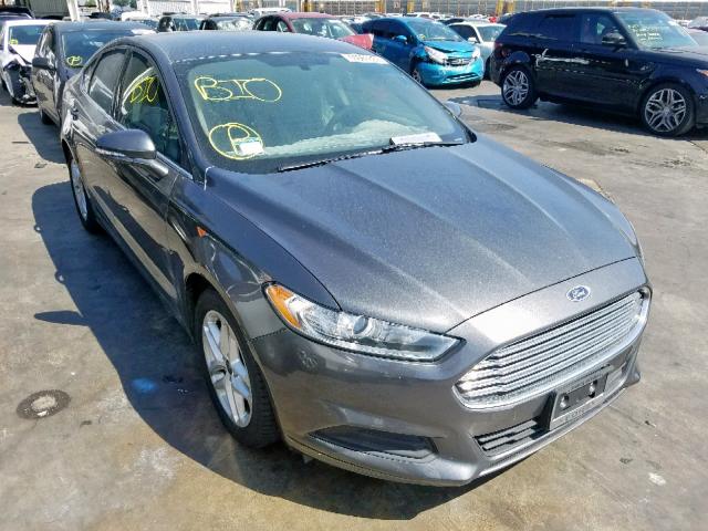 3FA6P0H72FR194990 - 2015 FORD FUSION SE GRAY photo 1