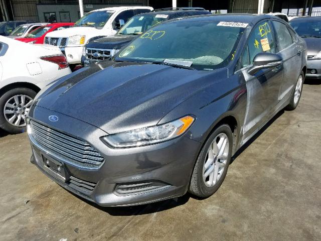 3FA6P0H72FR194990 - 2015 FORD FUSION SE GRAY photo 2