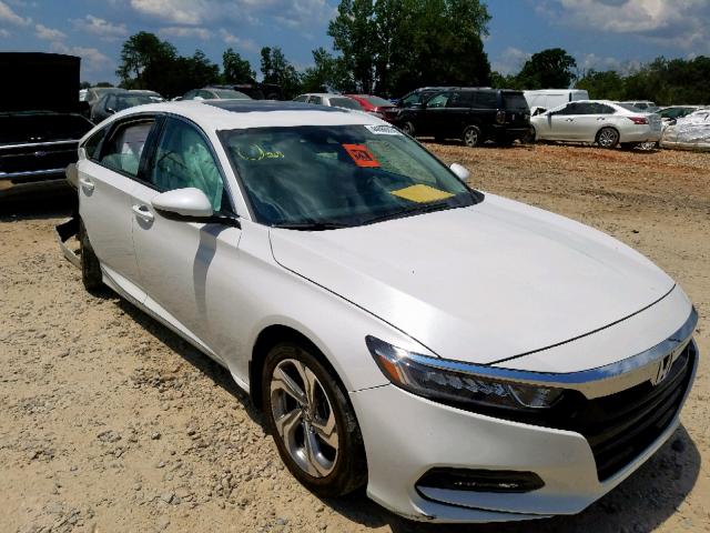 1HGCV1F54JA045575 - 2018 HONDA ACCORD EXL WHITE photo 1