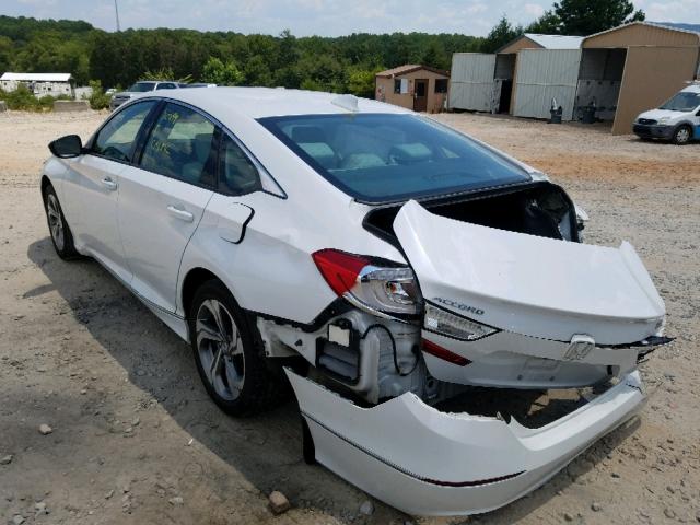 1HGCV1F54JA045575 - 2018 HONDA ACCORD EXL WHITE photo 3