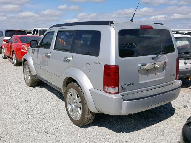 1D4PU4GK0BW554434 - 2011 DODGE NITRO HEAT SILVER photo 3