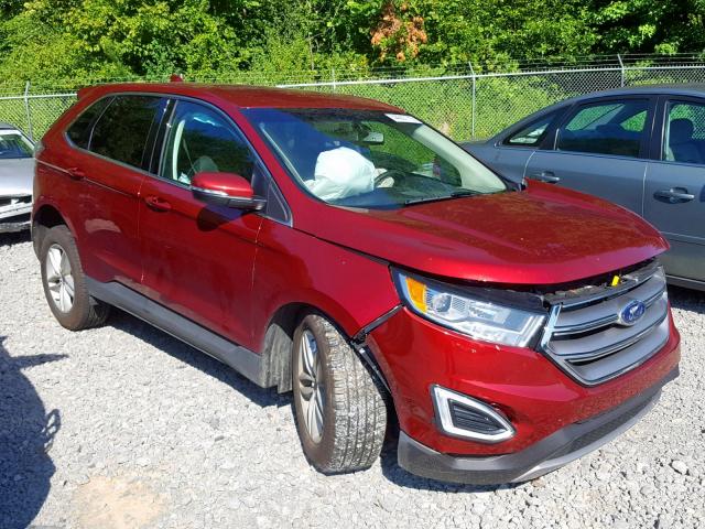 2FMPK4J9XHBC61879 - 2017 FORD EDGE SEL BURGUNDY photo 1