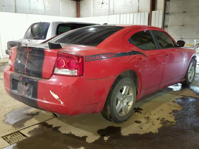 2B3CA3CV1AH266788 - 2010 DODGE CHARGER SX RED photo 4