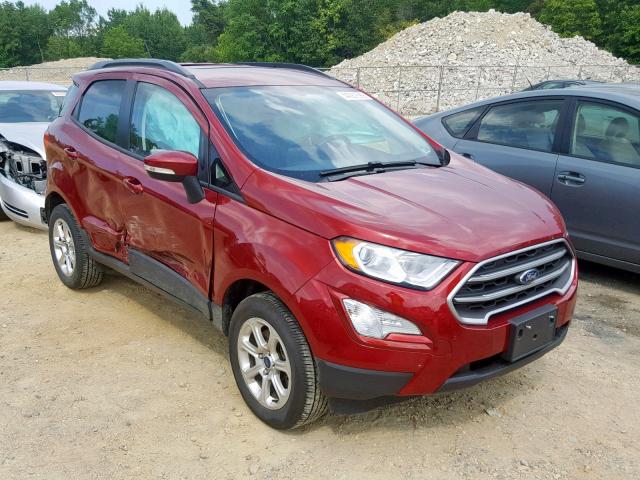 MAJ6P1UL9JC161596 - 2018 FORD ECOSPORT S RED photo 1